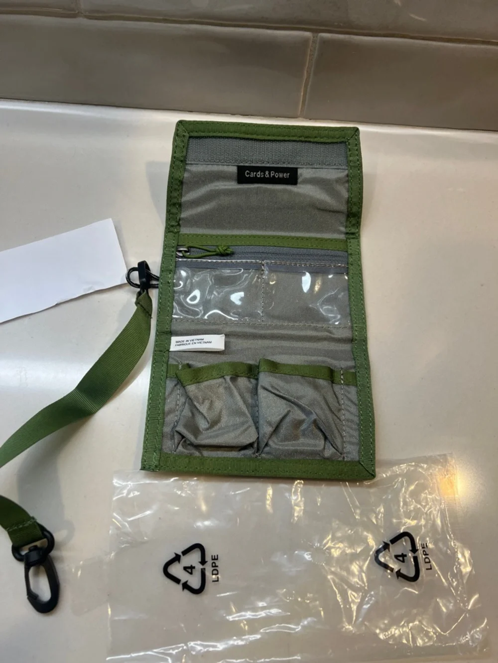 Fujifilm Black and Green Camera Accessory Pouch with Strap NWT